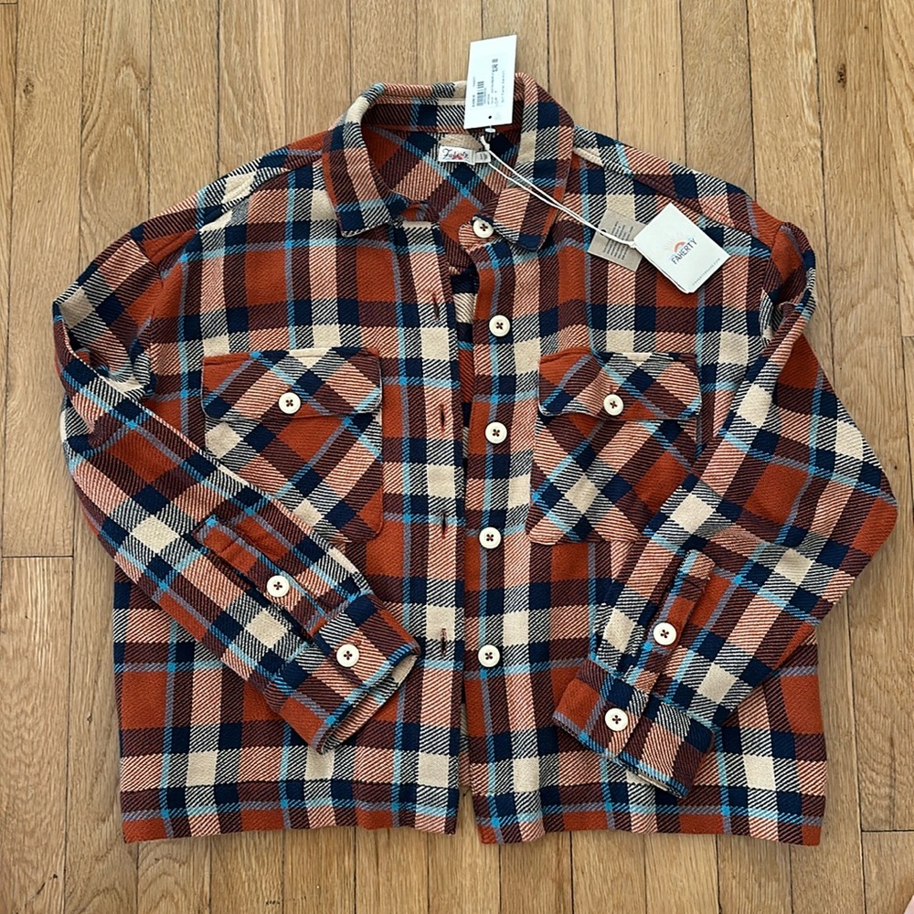 Faherty Surf Flannel Overshirt M